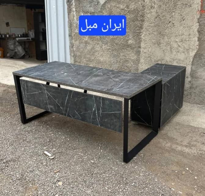 میز اداری پایه فلزی کامپیران کد ۱۴